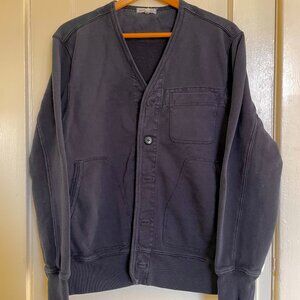 Men's Alex Mill 100% cotton cardigan navy Sz L